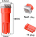 Bombillas LED T5 70 73 74 79 85 86 206 406 5050 1SMD rojo 1W 12V para interior de auto - Quierox - Tienda Online