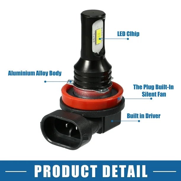 Bombillas para luces antiniebla Bombilla para faros delanteros 3570 chips Lámpara LED para conducción en automóvil - Quierox - Tienda Online