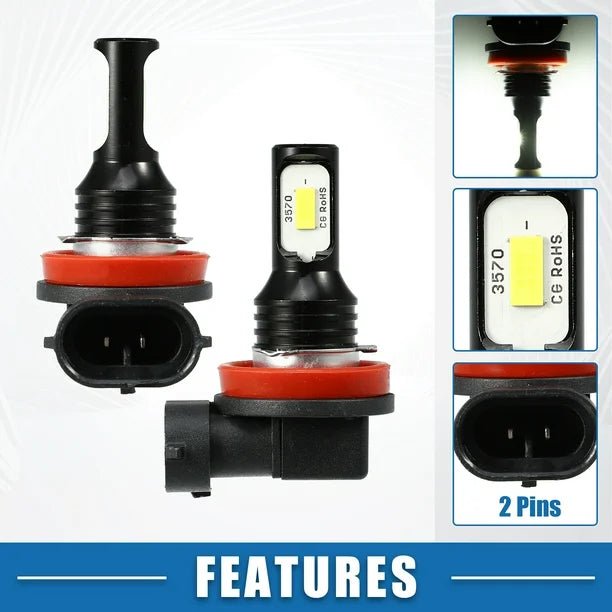 Bombillas para luces antiniebla Bombilla para faros delanteros 3570 chips Lámpara LED para conducción en automóvil - Quierox - Tienda Online