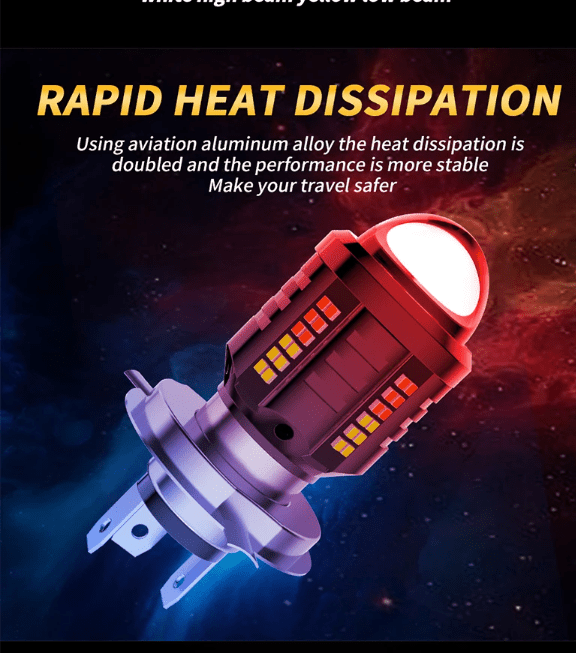 Bombillo delantero de motocicleta P15D, 2016/3570 Chips, CSP, LED Canbus, haz de luz alto/bajo - Quierox - Tienda Online