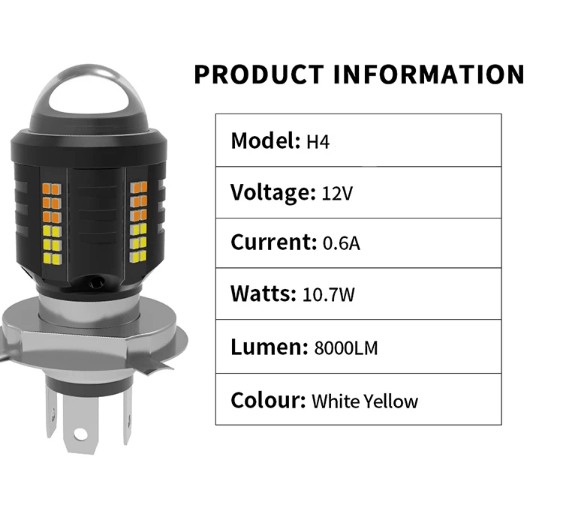 Bombillo delantero de motocicleta P15D, 2016/3570 Chips, CSP, LED Canbus, haz de luz alto/bajo - Quierox - Tienda Online