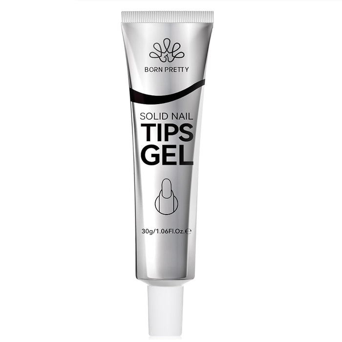 Born Pretty Gel de puntas de uñas sólidas, pegamento suave para puntas - Quierox - Tienda Online