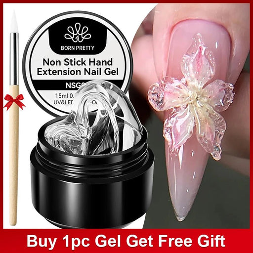BORN PRETTY gel transparentes antiadherentes para extensiones de manos, 3D, para modelar, esculpir y tallar - Quierox - Tienda Online
