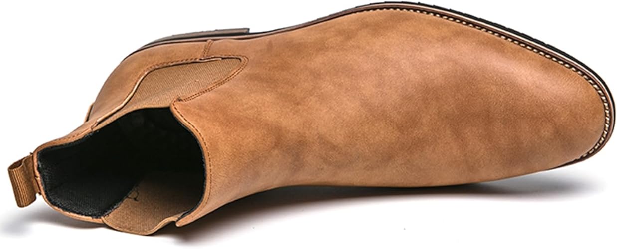 Botas con puntera lateral para hombre, de piel sintética, de tacón bajo - Quierox - Tienda Online