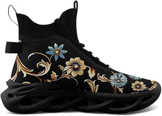 Botas de caña media con punta ancha para mujer, de malla - Quierox - Tienda Online