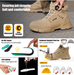 Botas de seguridad GUYISA, puntera acero, con hebilla inteligente para hombre. - Quierox - Tienda Online