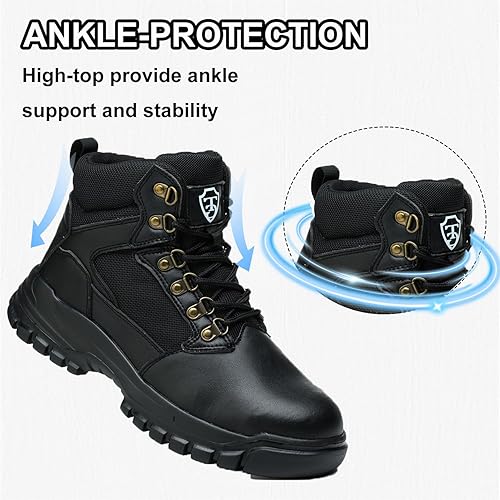 Botas impermeables con punta de acero para hombre - Quierox - Tienda Online