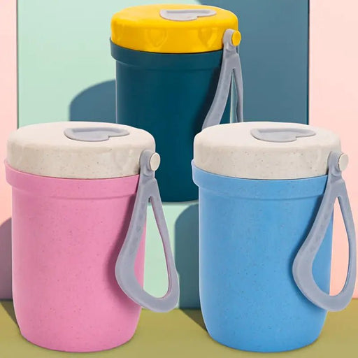 Botella de sopa para microondas a prueba de fugas, boca de taza cerrada, finamente pulida, redonda y gruesa - Quierox - Tienda Online