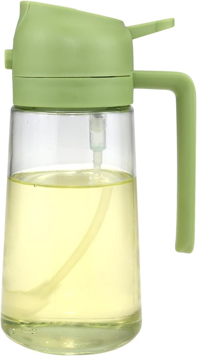 Botella pulverizadora de aceite, rociadora y vertida de 16 onzas - Quierox - Tienda Online