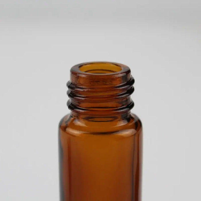 Botella roll - on de vidrio ámbar de 1/3 oz (10 ml) sin tapa (V3) 48piezas - Quierox - Tienda Online