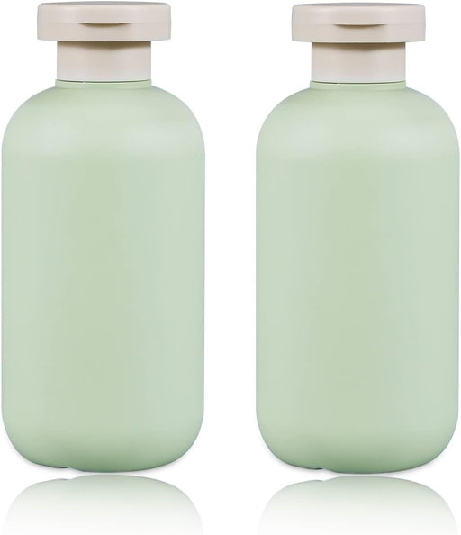 Botellas exprimidas de 300 ml con tapa abatible, botellas de viaje de plástico recargables, 2 piezas - Quierox - Tienda Online