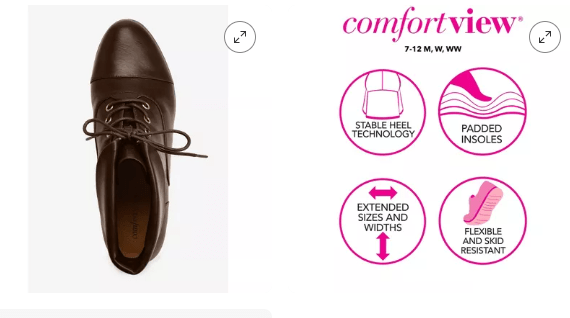 Botín Darcy para mujer de Comfortview - Quierox - Tienda Online