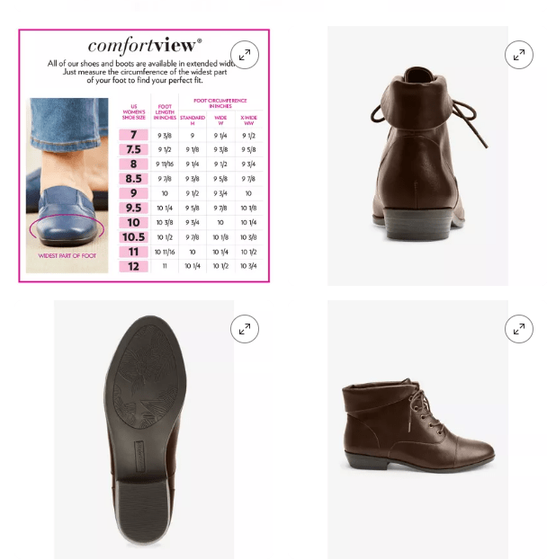 Botín Darcy para mujer de Comfortview - Quierox - Tienda Online