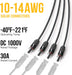 BougeRV Conectores de rama solar Y extra largos paneles solares conectores paralelos de 1 a 4 cables solares - Quierox - Tienda Online