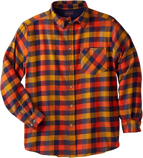 Boulder Creek by Kingsize Camisa de franela para hombre grande y alto - Quierox - Tienda Online