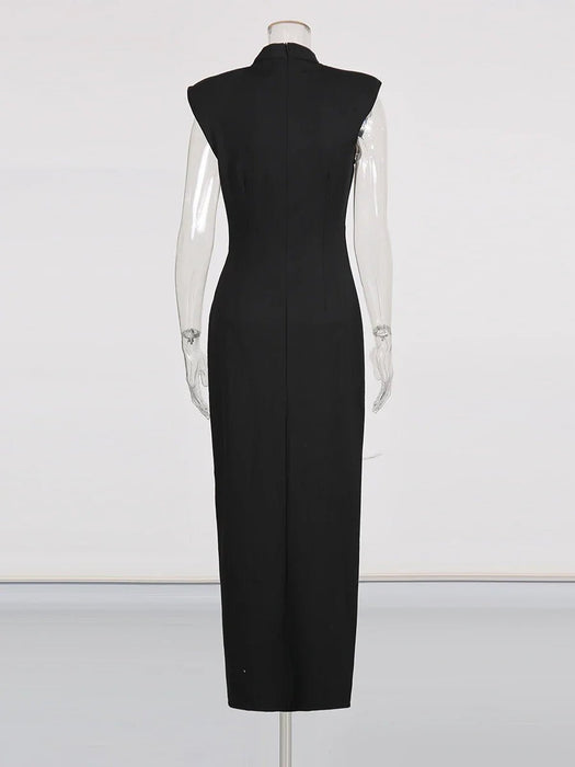 Boutique Moody Fitzs Vestido largo esculpido Evelyn Midnight - Quierox - Tienda Online