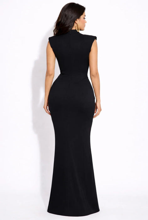 Boutique Moody Fitzs Vestido largo esculpido Evelyn Midnight - Quierox - Tienda Online