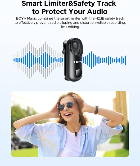 BOYA Magic - 01 Micrófono de solapa inalámbrico, USB - C - Quierox - Tienda Online