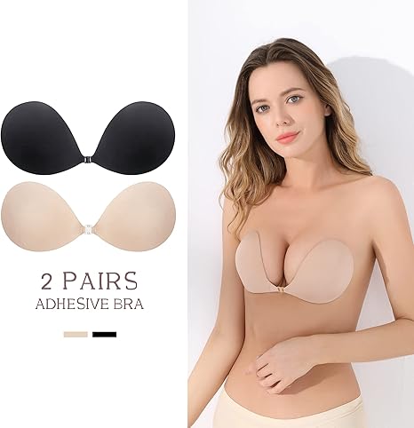 Brasier adhesivo push up, paquete de 2 unidades, reutilizable - Quierox - Tienda Online