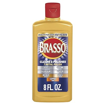 Brasso - Pulidor para superficies metálicas, botella de 8 oz - Quierox - Tienda Online
