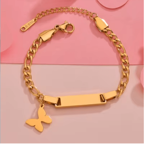 Brazalete con cadena de mariposa, regalo de joyería para bebé - Quierox - Tienda Online