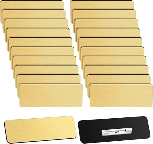 Breling 100 etiquetas de nombre con alfileres de 1 x 3 pulgadas, etiquetas - Quierox - Tienda Online