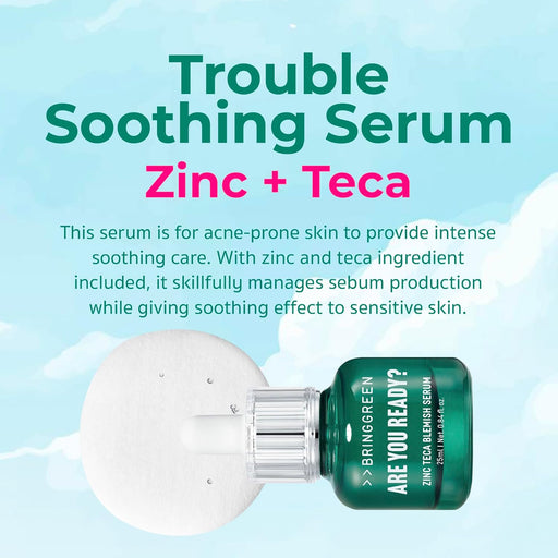 BRING GREEN X NETFLIX SQUID GAME Edition Zinc Teca Serum 0.8 fl oz | Suero calmante - Quierox - Tienda Online