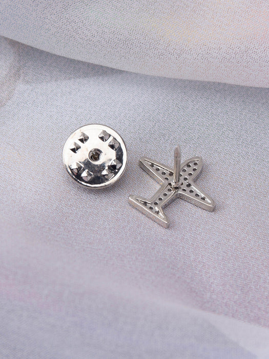 Broche para bufanda con forma de avión y diamantes de imitación - Quierox - Tienda Online
