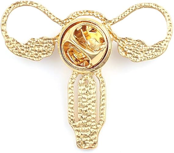 Broche, perlas de imitación de órgano en forma de útero con incrustaciones - Quierox - Tienda Online
