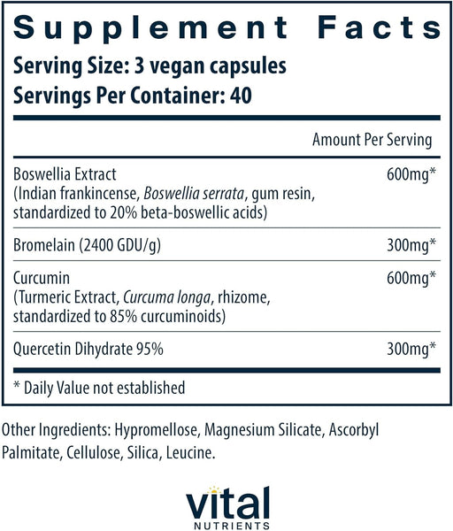Bromelina, curcumina y quercetina, Apoyo a base de hierbas para la salud de las articulaciones - Quierox - Tienda Online