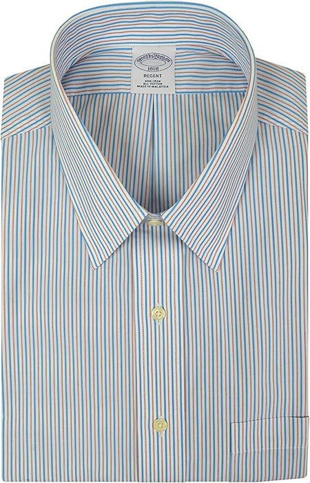 Brooks Brothers Camisa de vestir a rayas con cuello Ainsley de sarga - Quierox - Tienda Online
