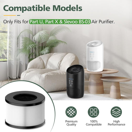 BS - 03 Filtro de repuesto HEPA verdadero para purificador de aire PARTU - Quierox - Tienda Online