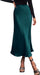 BTFBM Faldas de verano para mujer, de seda, elegante, de cintura alta - Quierox - Tienda Online