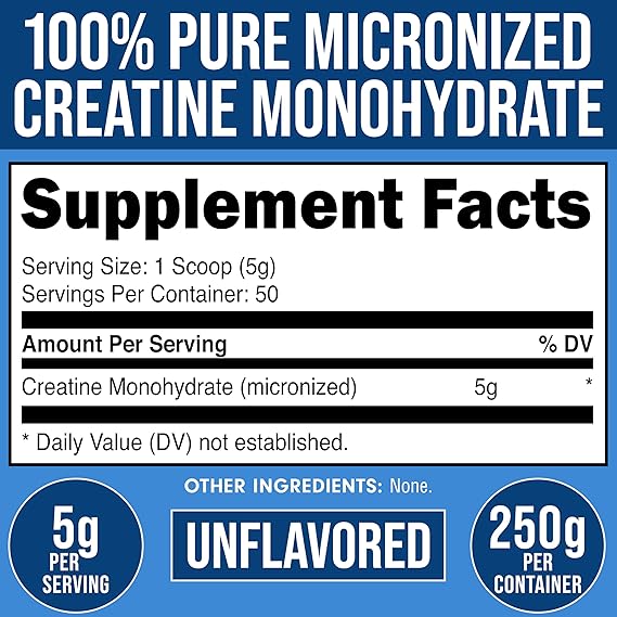 Bucked Up - Monohidrato de creatina micronizada pura para mujeres y hombres - Quierox - Tienda Online