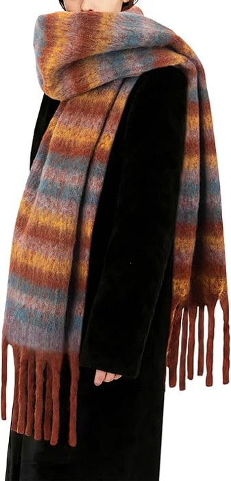 Bufanda de invierno Darller para mujer, de cuadros gruesa - Quierox - Tienda Online