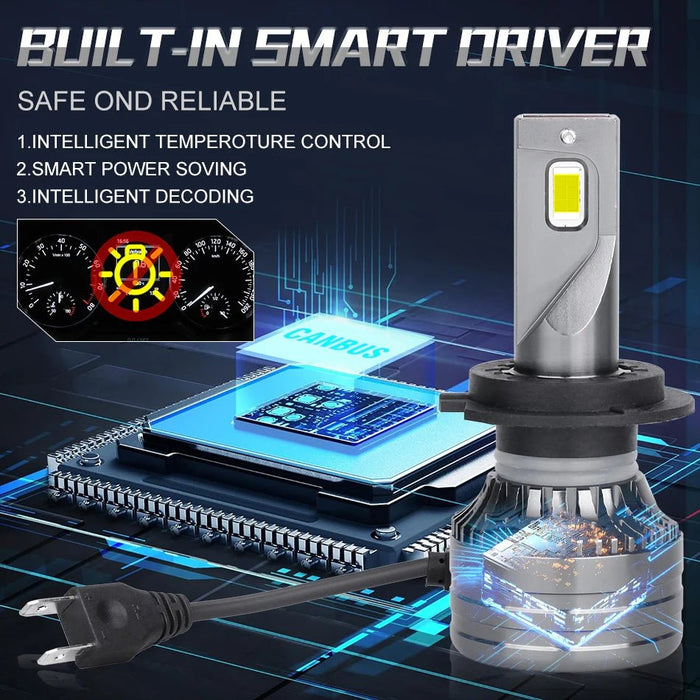 Bullvision Bombillos 6000K Faros 9005/HB3 Led Potente Chip Csp 3570 720w - Quierox - Tienda Online