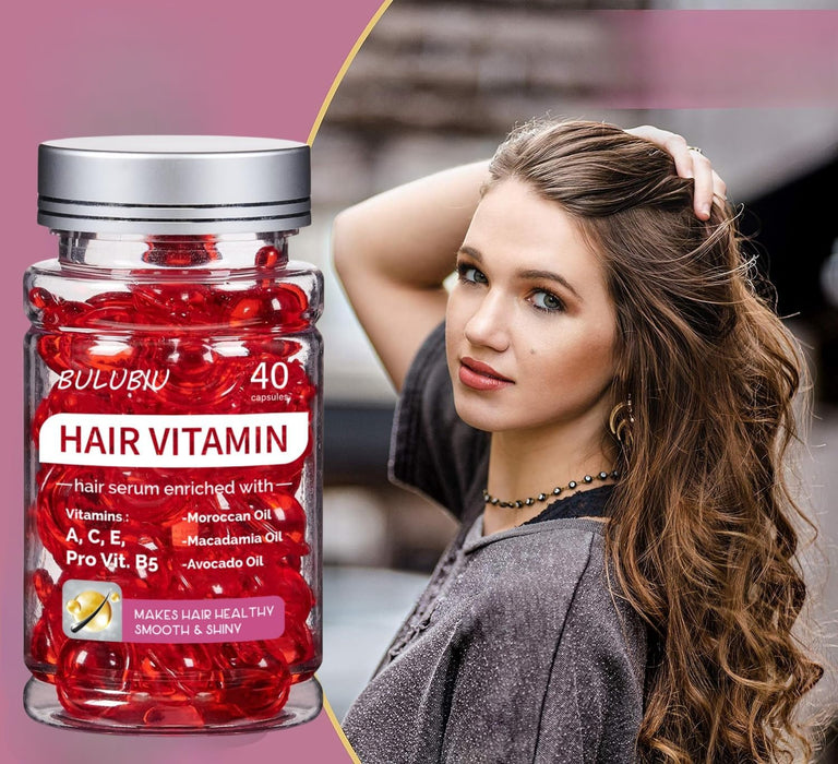 Bulubiu 40 Cápsulas de suero para tratamiento de vitaminas para el cabello - Quierox - Tienda Online
