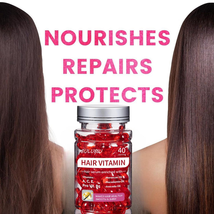 Bulubiu 40 Cápsulas de suero para tratamiento de vitaminas para el cabello - Quierox - Tienda Online