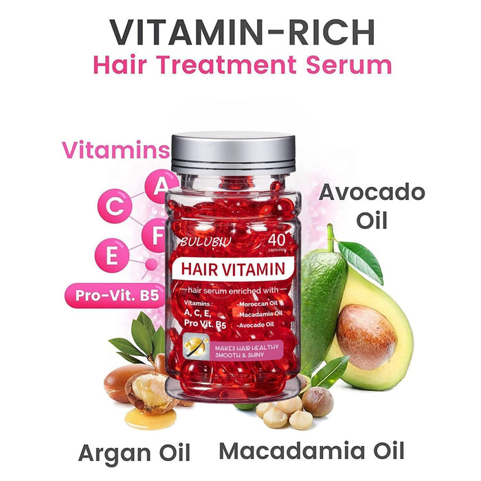 Bulubiu 40 Cápsulas de suero para tratamiento de vitaminas para el cabello - Quierox - Tienda Online
