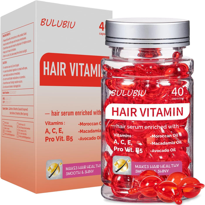 Bulubiu 40 Cápsulas de suero para tratamiento de vitaminas para el cabello - Quierox - Tienda Online