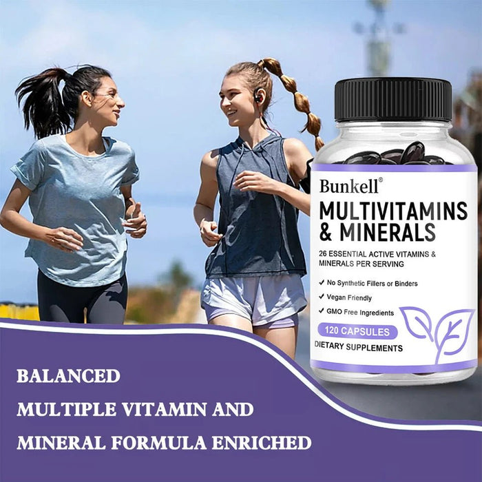 Bunkell Multivitamínico y mineral 120 cápsulas - Quierox - Tienda Online