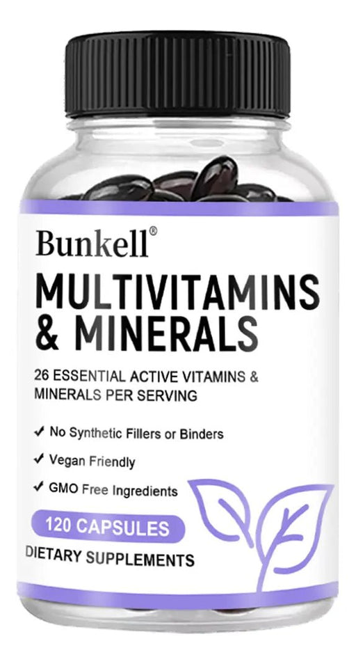Bunkell Multivitamínico y mineral 120 cápsulas - Quierox - Tienda Online