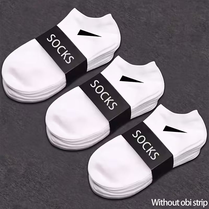 5 Pares de Calcetines Casuales de Color Sólido para Mujer, Anti-Sudor