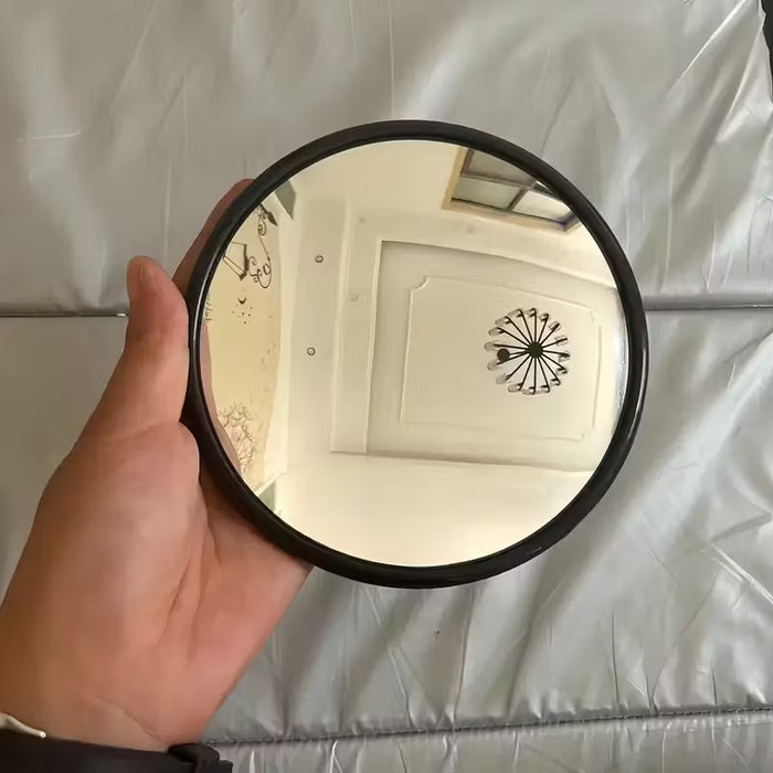 1 Espejo Redondo de Estilo Decorativo con Amplio Ángulo de Visión, Fácil Instalación