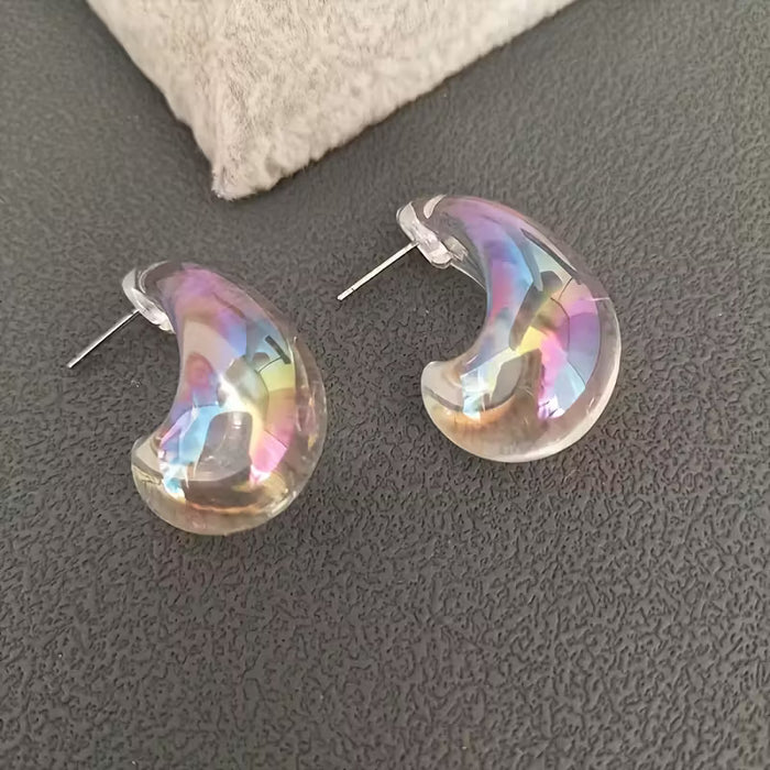 Elegantes Aretes Bohemios, con Forma de Gota de Agua para Mujer