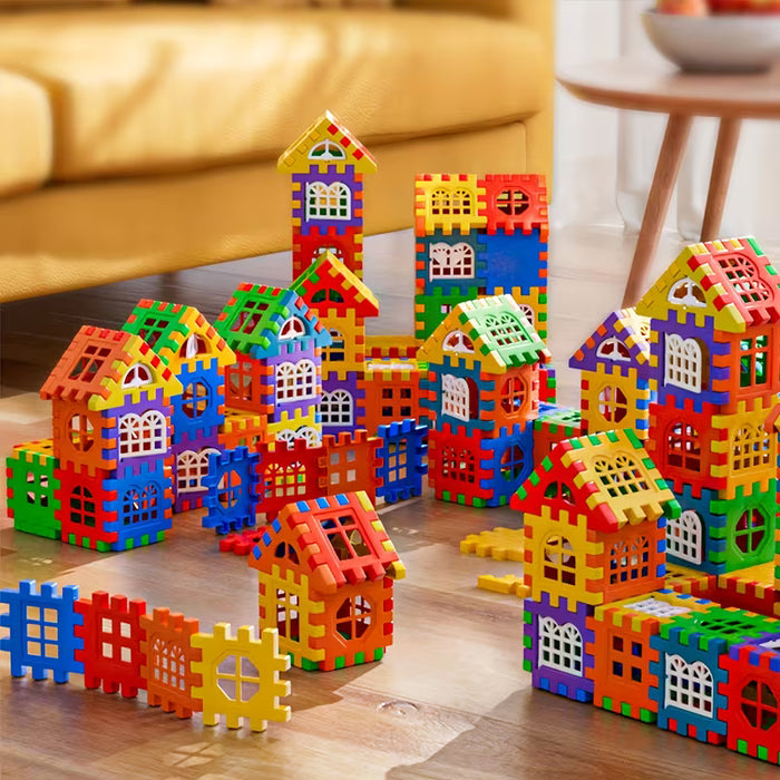 100pcs Bloques de Construcción para Asamblea de Casa, Construcción Básica