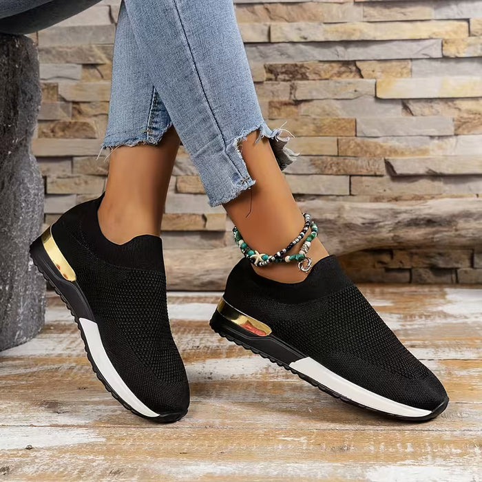 Zapatillas deportivas unisex sin cordones Jincheng Fei Zhi de punto transpirable