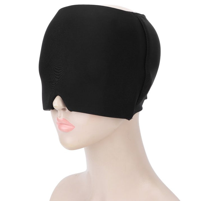 Mascarilla de hielo para la cabeza contra la migraña, alivio de la migraña