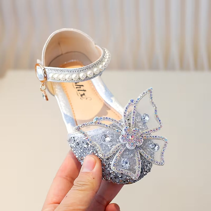 Sandalias de Verano para Niñas planos y elegantes con una mariposa grande