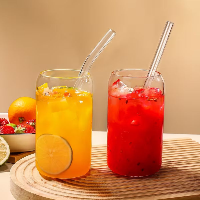 Juego de vasos de vidrio clásicos de 4 piezas de 550ml/18.6oz